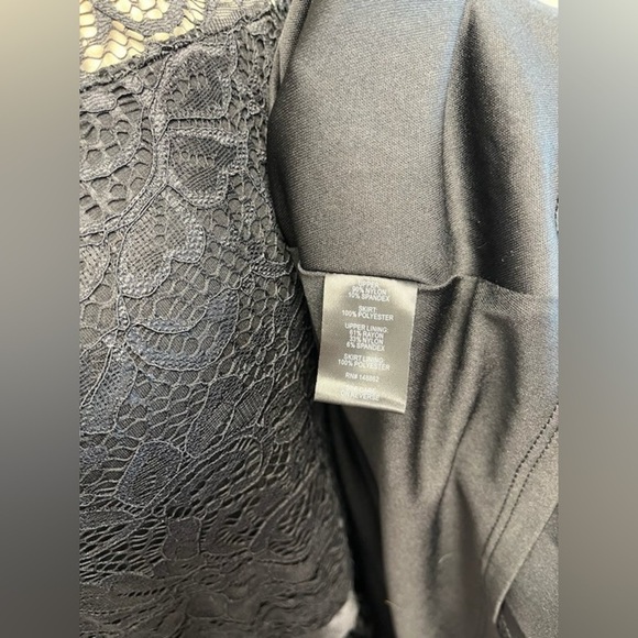 Torrid Black Lace Mock Neck Skater Midi Dress - New - Size 2 (18/20) - Picture 6 of 6